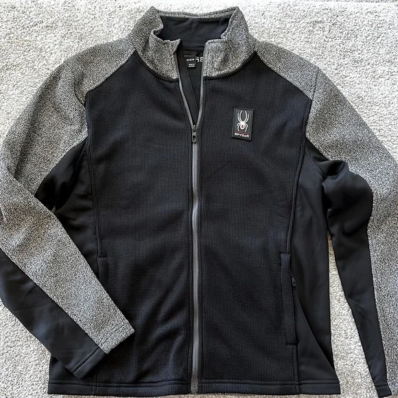 Spyder Mixed Media Zip Front Jacket - Picture 2 of 8